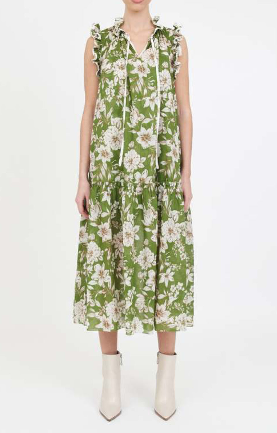 Christy Lynn Camila Dress - Green Magnolia