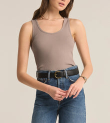 Z Supply Essy Rib Top - Slate