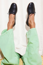 Frēda Salvador Roma Ballet Flat - Black Vegetable Calf