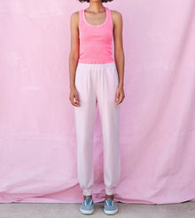 Sundry Scoop Neck Tank - Hot Pink