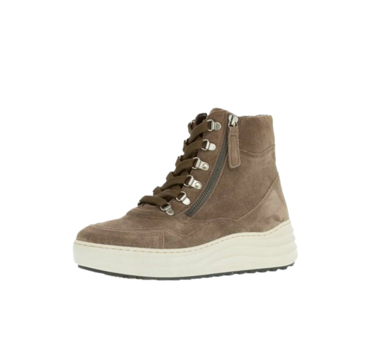 Gabor Suede High Top Sneaker - Bronze