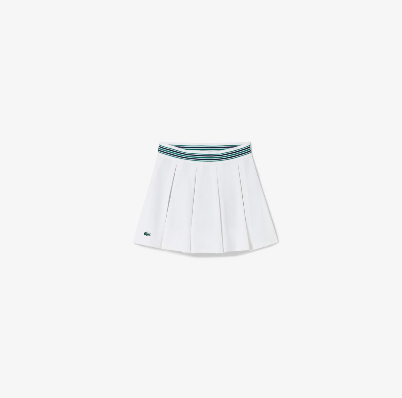 Lacoste Lined Piqué Tennis Skirt - White