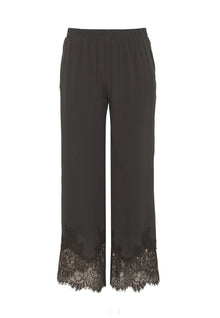 Gold Hawk Claudette Lace Silk Pants - Dark Grey