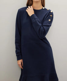 Derek Lam 10 Crosby Camden Sweater Dress - Navy