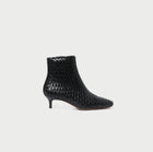 Loeffler Randall Marcella Black Woven Ankle Boot