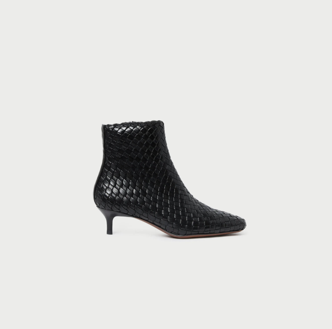 Loeffler Randall Marcella Black Woven Ankle Boot