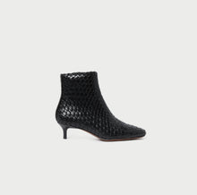 Loeffler Randall Marcella Black Woven Ankle Boot