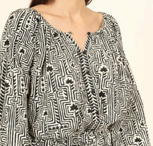 Omika Flora Blouse - Ulla Smoke