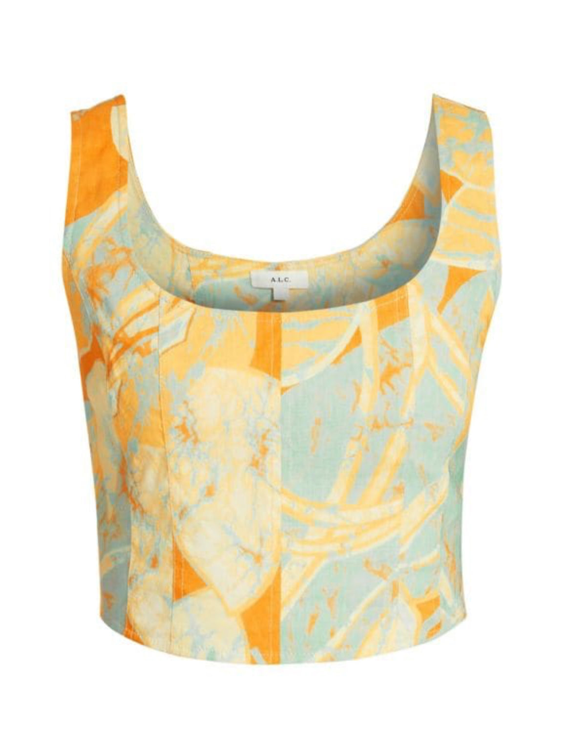 A.L.C. Isabel Sea Glass Crop Top