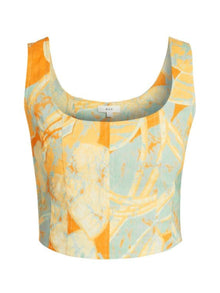 A.L.C. Isabel Sea Glass Crop Top