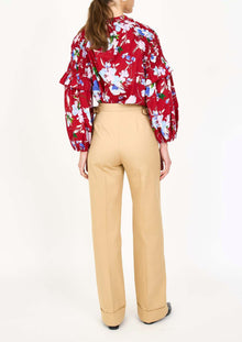 Christy Lynn Noella Blouse - Crimson Fleur