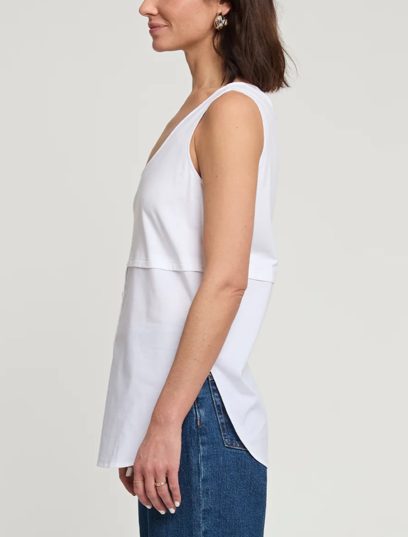 Hinson Wu Claire Sleeveless Foundation Layer - White