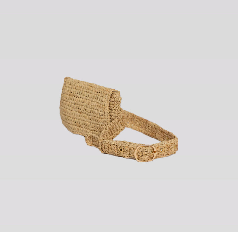 Hat Attack Straw Belt Bag - Natural