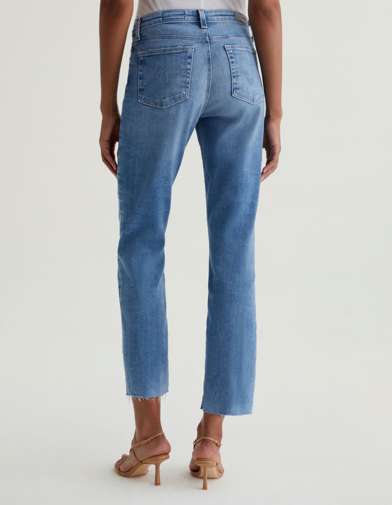 AG Jeans Mari Crop Mid-Rise Slim Straight - Central Coast