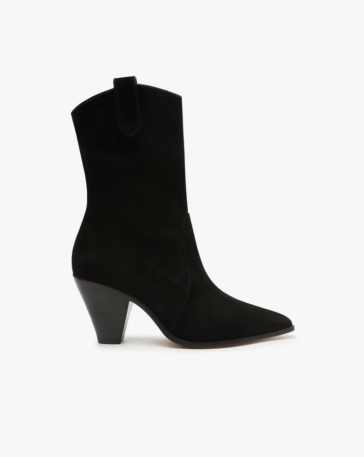 Schutz Mackie Nubuck Leather Bootie - Black