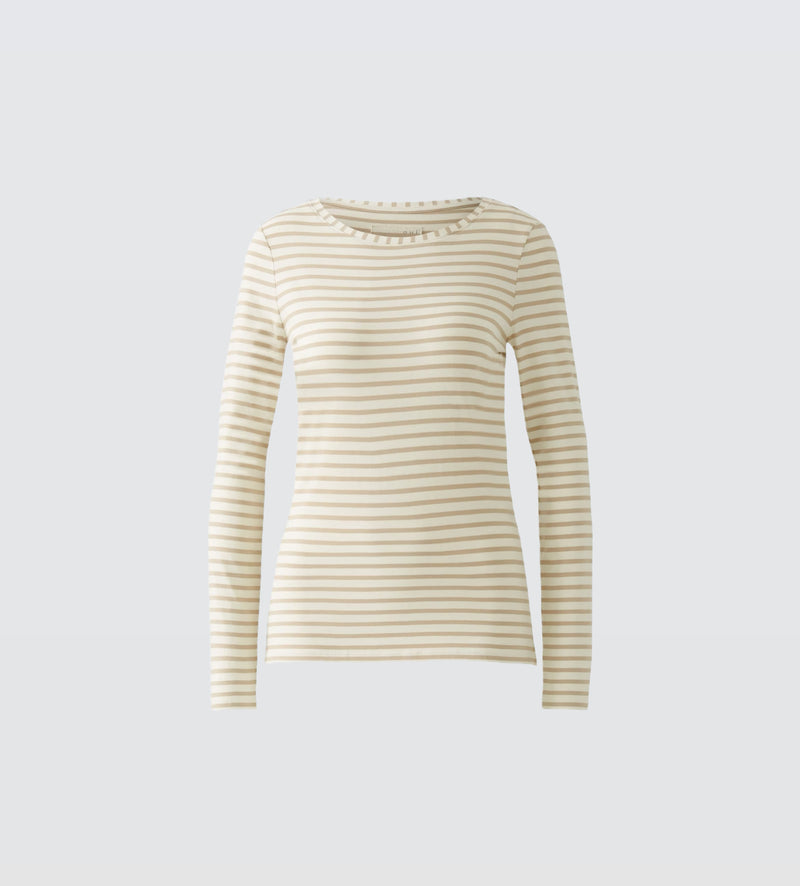 Oui Sumiko Shirt - Off White Camel