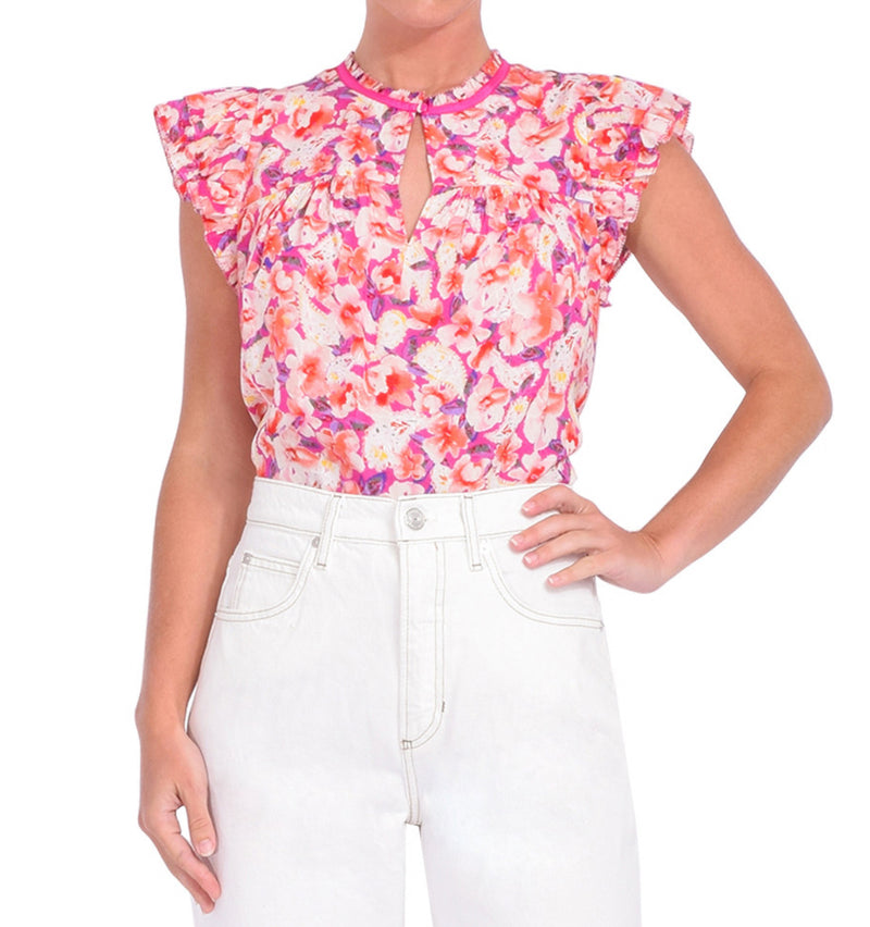 ba&sh Derick Top - Fuchsia