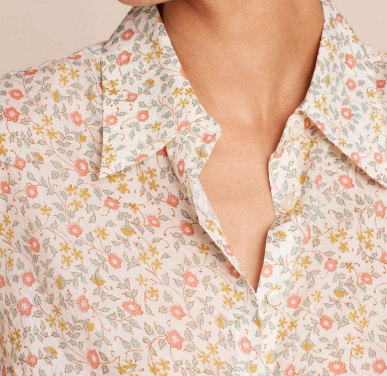 Trovata Jacquelin Shirt - Porcelain Ivy