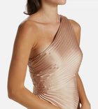 A.L.C. Delfine Pleated One-Shoulder Dress