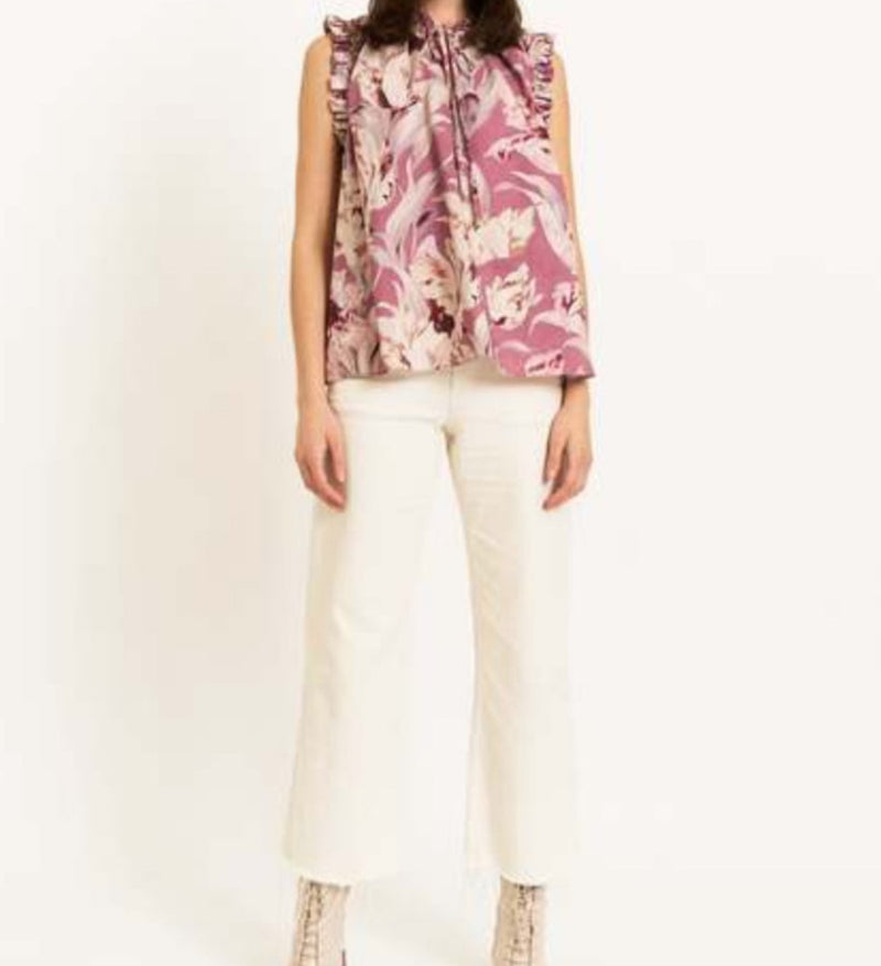 Christy Lynn Nora Top - Calla Lilly Pink