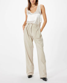 Sophie Rue Teddy Double Pleat Trousers - Taupe