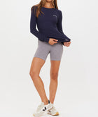 The Upside Studio Spin Short - Grey Marle