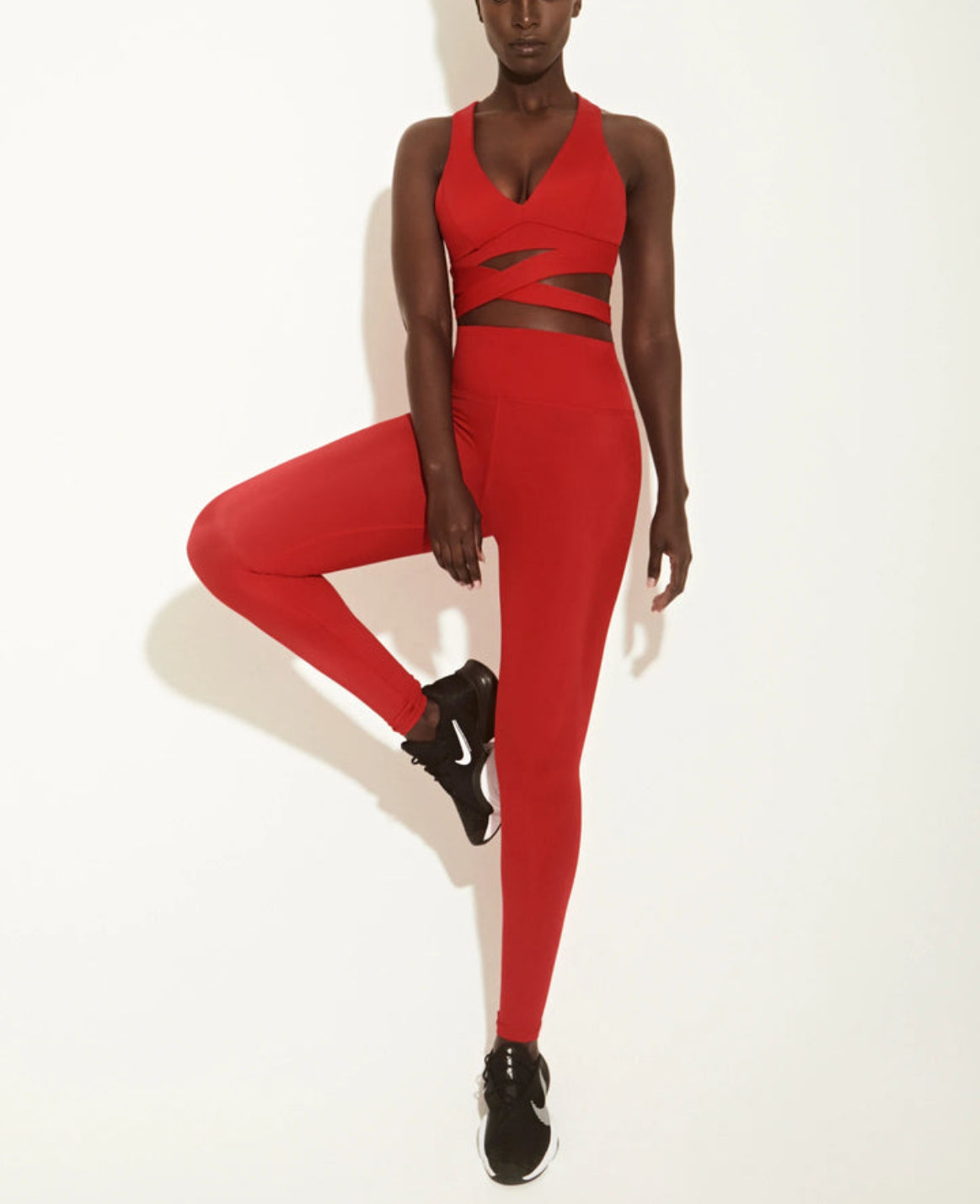Lanston Sport Row Wrap Bra - Red