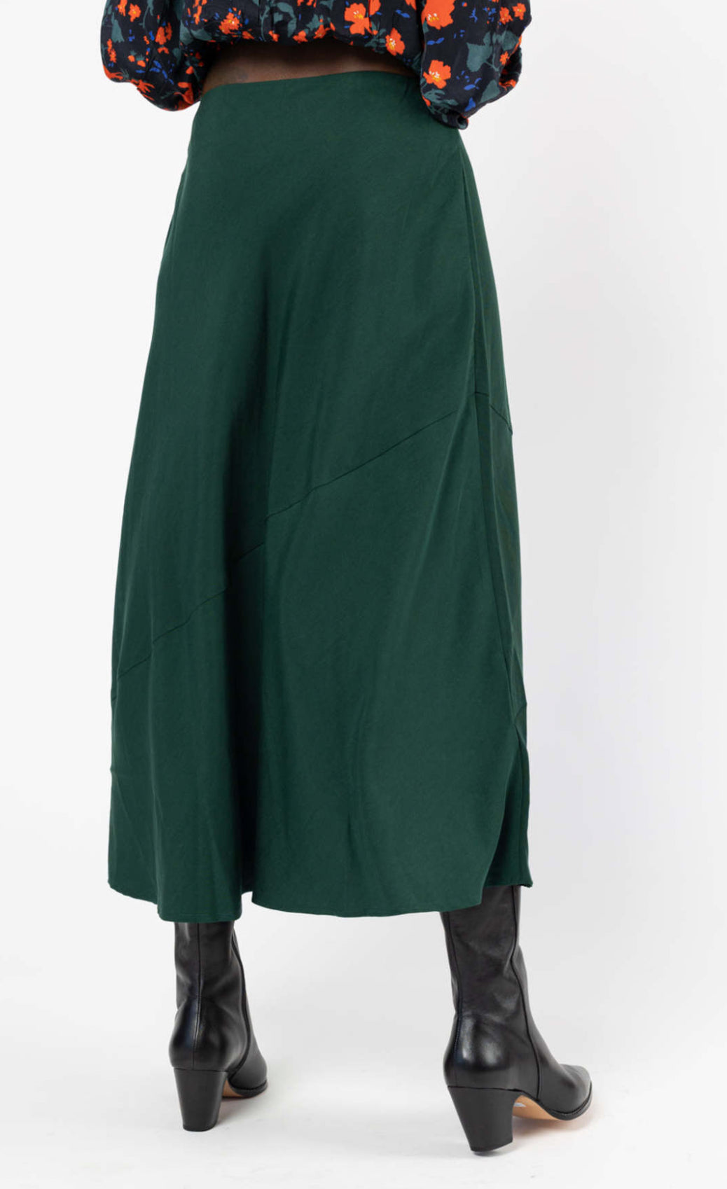 Apiece Apart Ami Slip Skirt - Studio Green