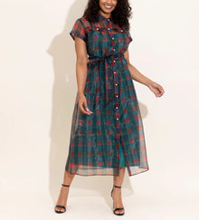 Alden Adair Rachel Dress - Holiday Plaid