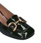 BiBi LOU Valencia Loafers - Green Bottle Patent