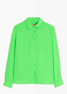 Vilagallo Isabella Button Up Shirt - Lime Green