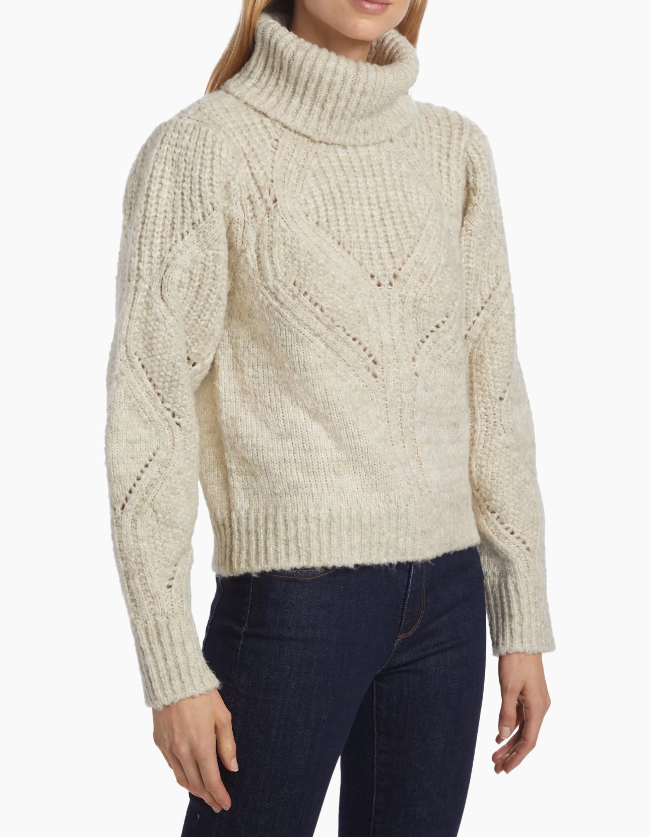 dh New York Marlee Dropstitch Sweater - Sea Salt