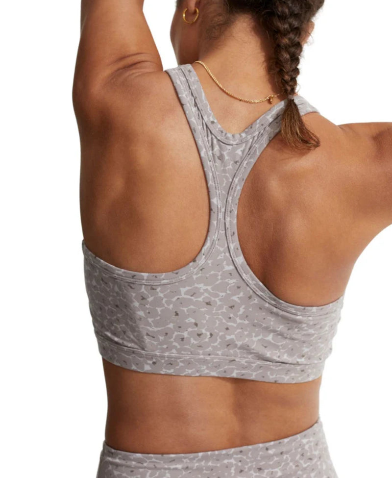 Varley Lets Move Park Bra - Taupe Cluster Leopard