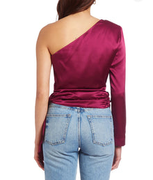 Amanda Uprichard Aubrianna Top - Aubergine