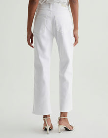 AG Jeans Brinley Mid-Rise Straight - Gallery White