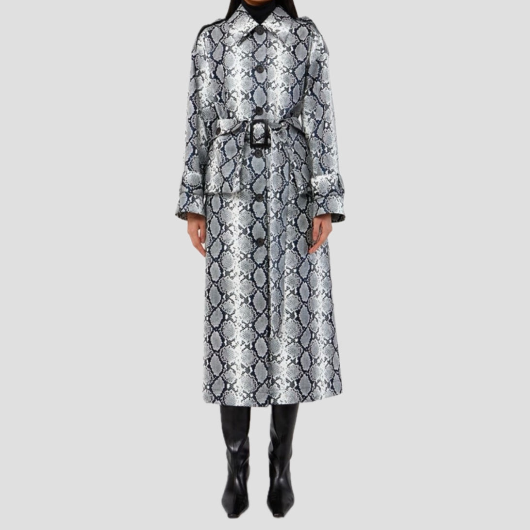 Apparis Ingrid Python Coat - White Python