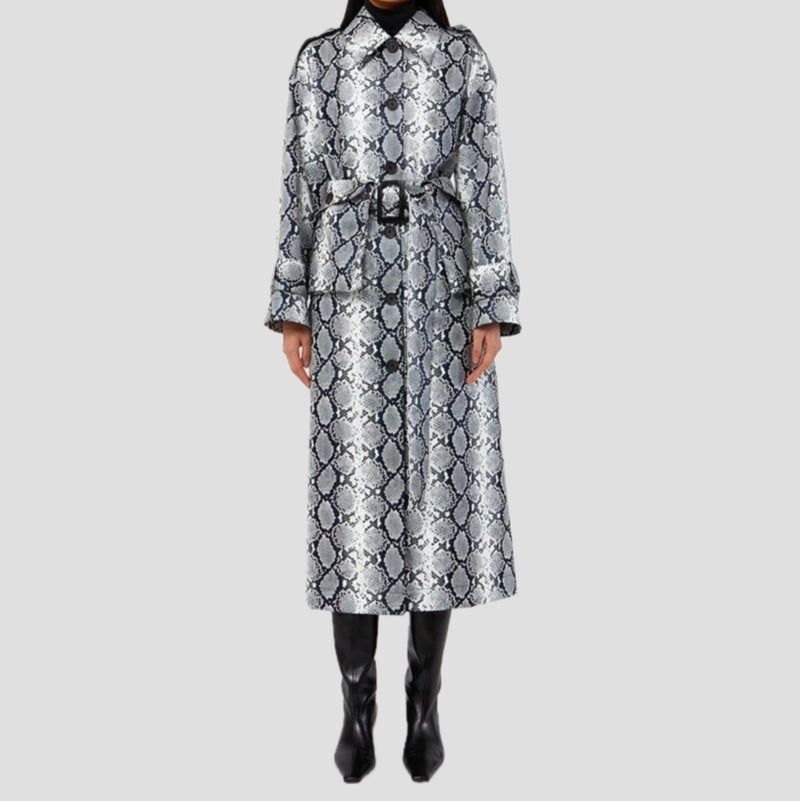 Apparis Ingrid Python Coat - White Python