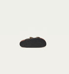 Claris Virot Odette Sandals - Black Python W/Silver Studs