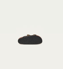 Claris Virot Odette Sandals - Black Python W/Silver Studs
