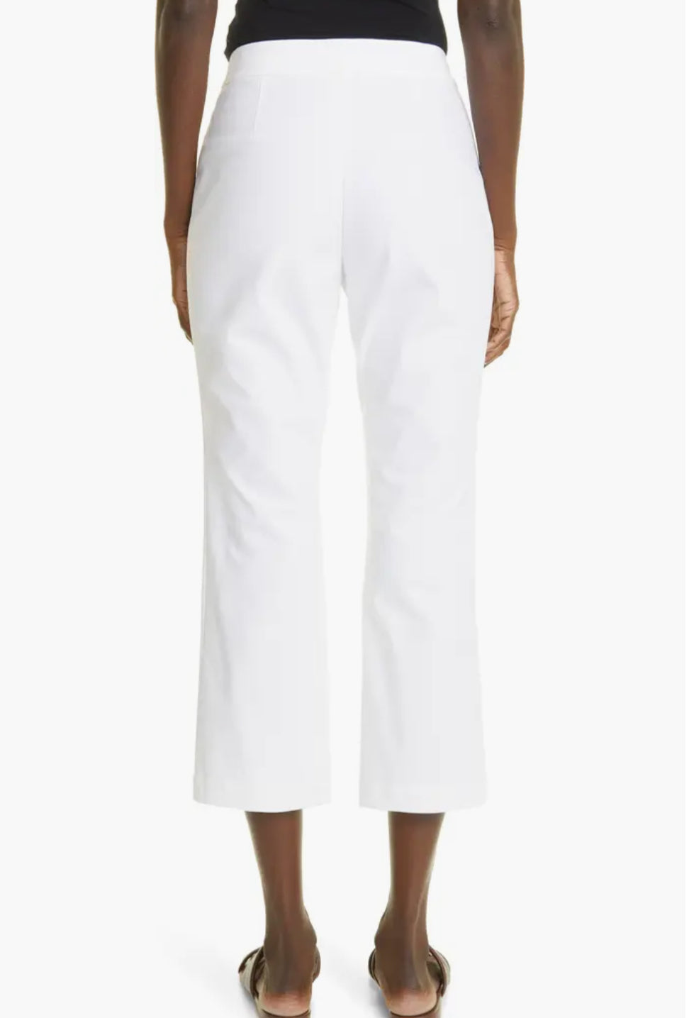 Lafayette 148 Manhattan Skinny Flare Pant - White