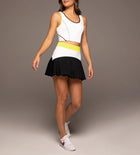 MICHI Flashed Crop Tank - Citron