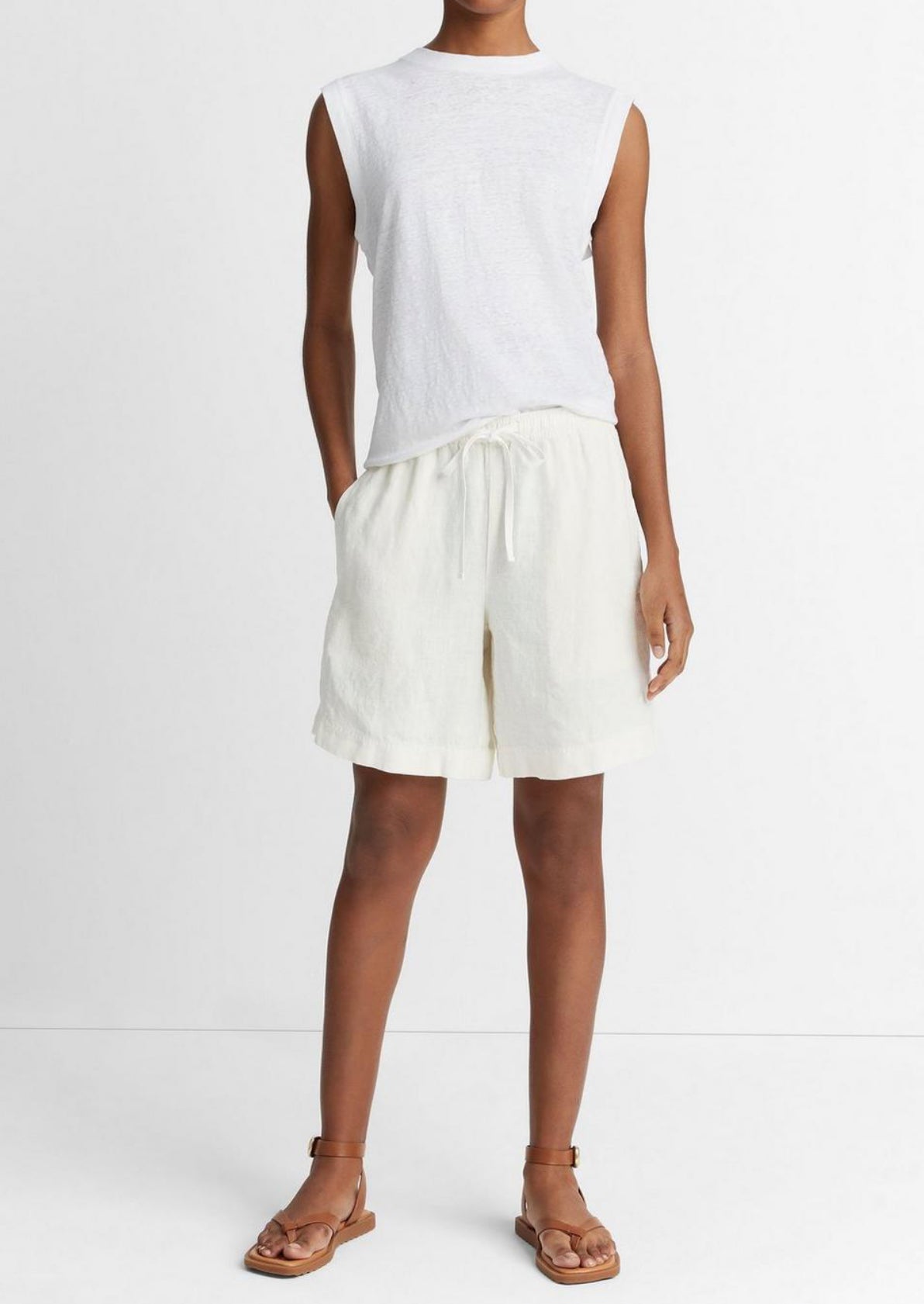 Vince Hemp Pull-On Short - Off White