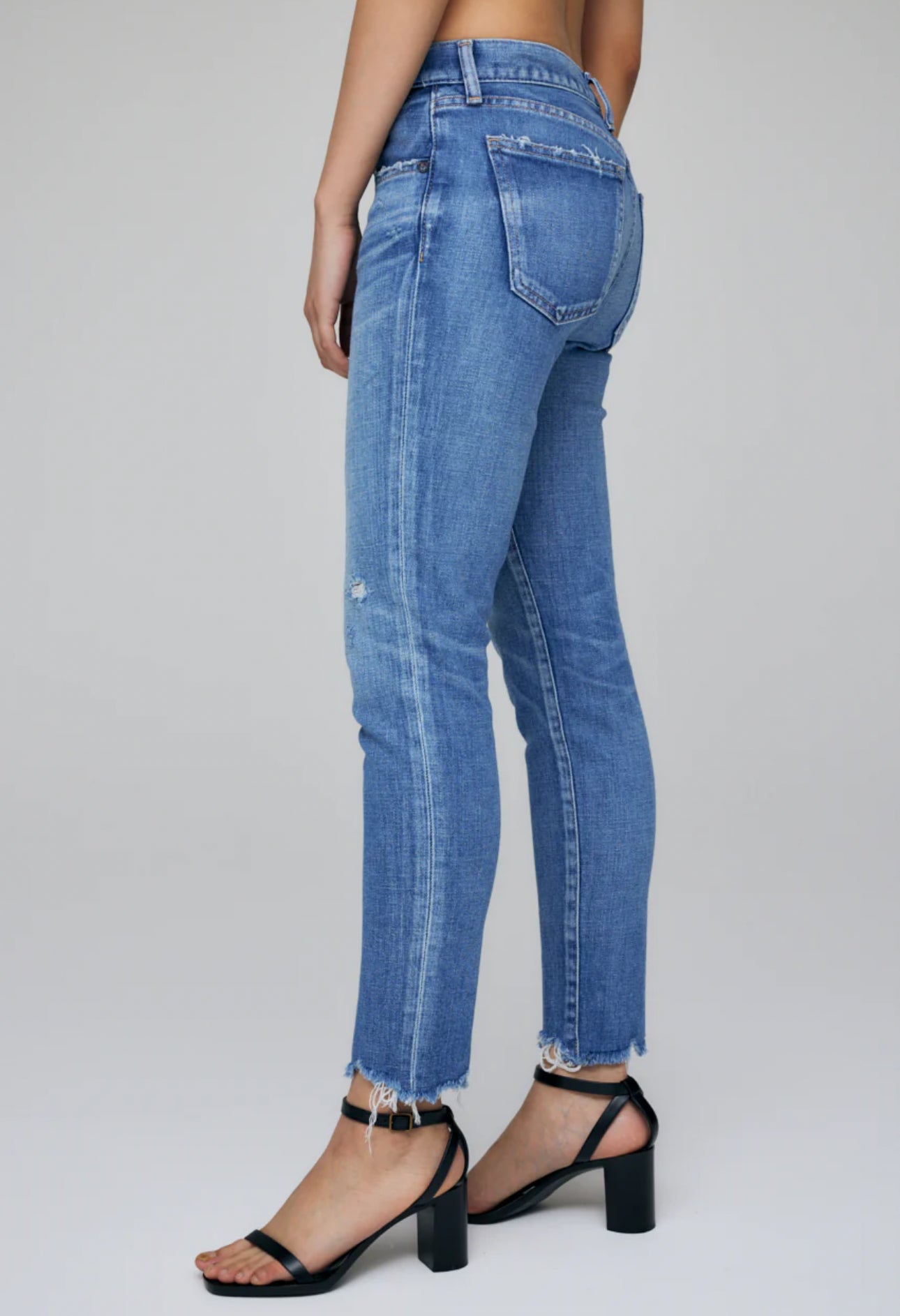 Moussy Vintage Checotah Skinny Jeans - Light Blue