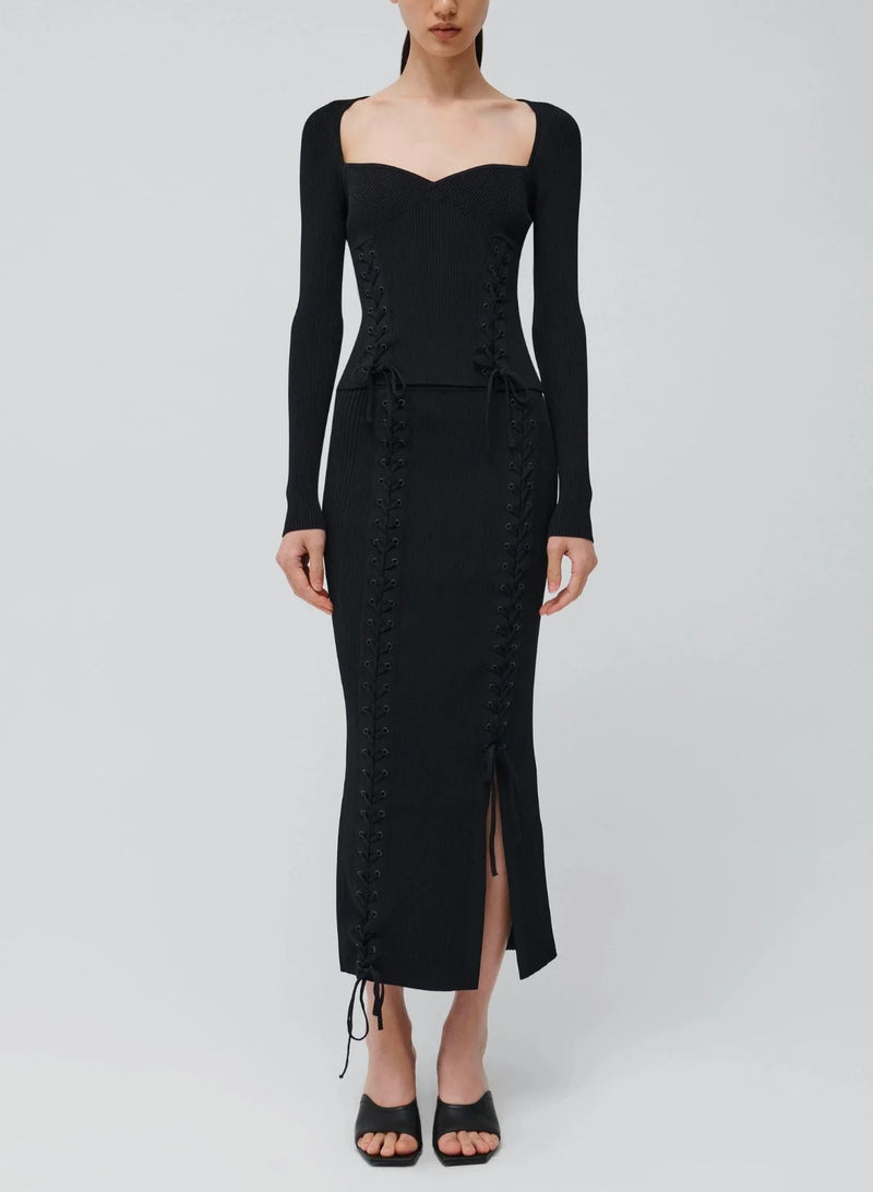 SIMKHAI Daphne Top - Black