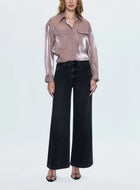 Pistola Miranda Sheer Shirt - Pink Plum
