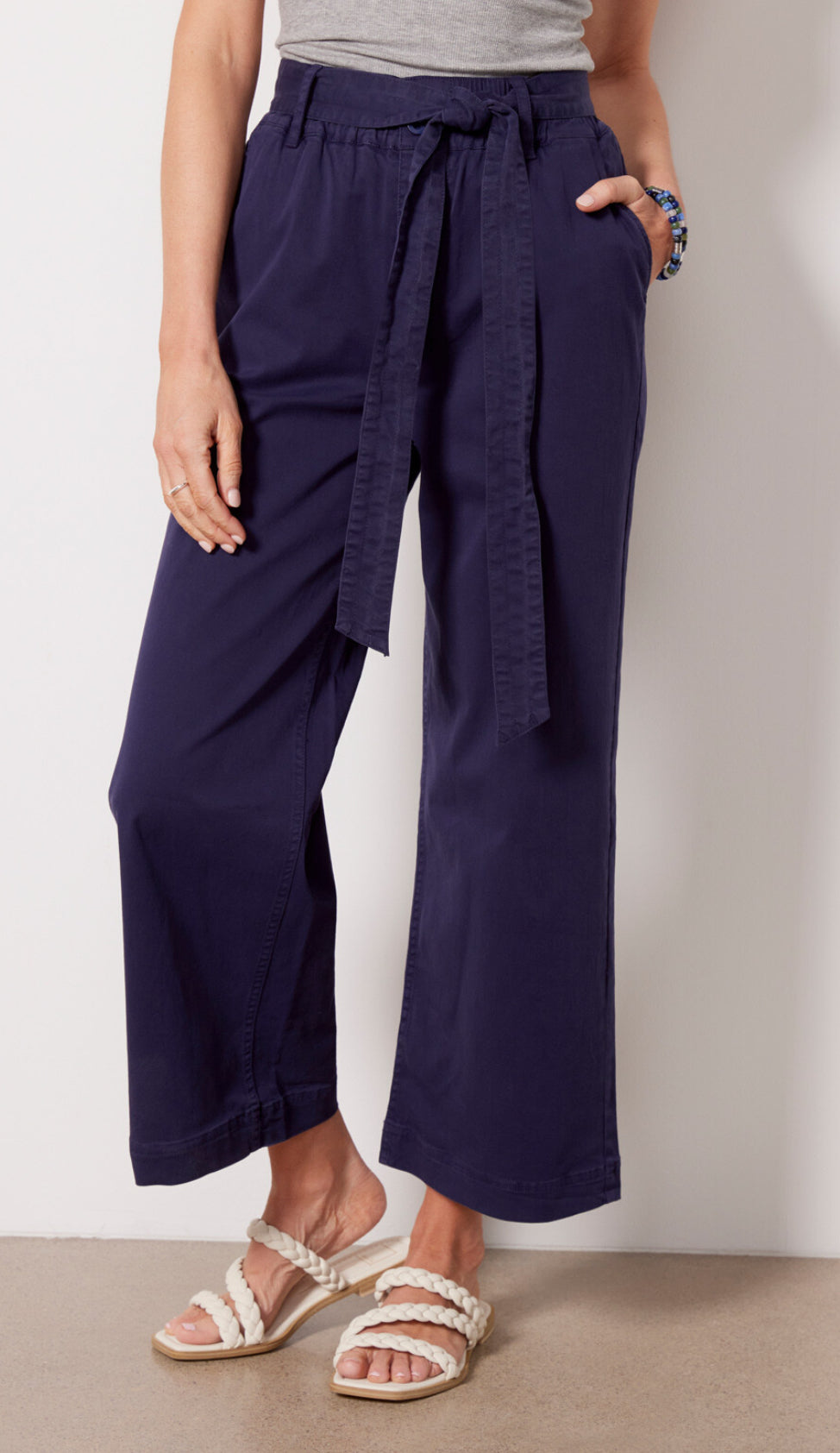 Michael Stars Kenya High Rise Wide Leg Pant - Ink