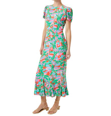 RHODE Lulani Dress - White Fleur Tropicale