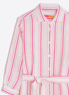 Vilagallo Dover Dress - Pink Neon Stripes