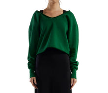 Les Tien Veronica Double V Roll Neck - Verde