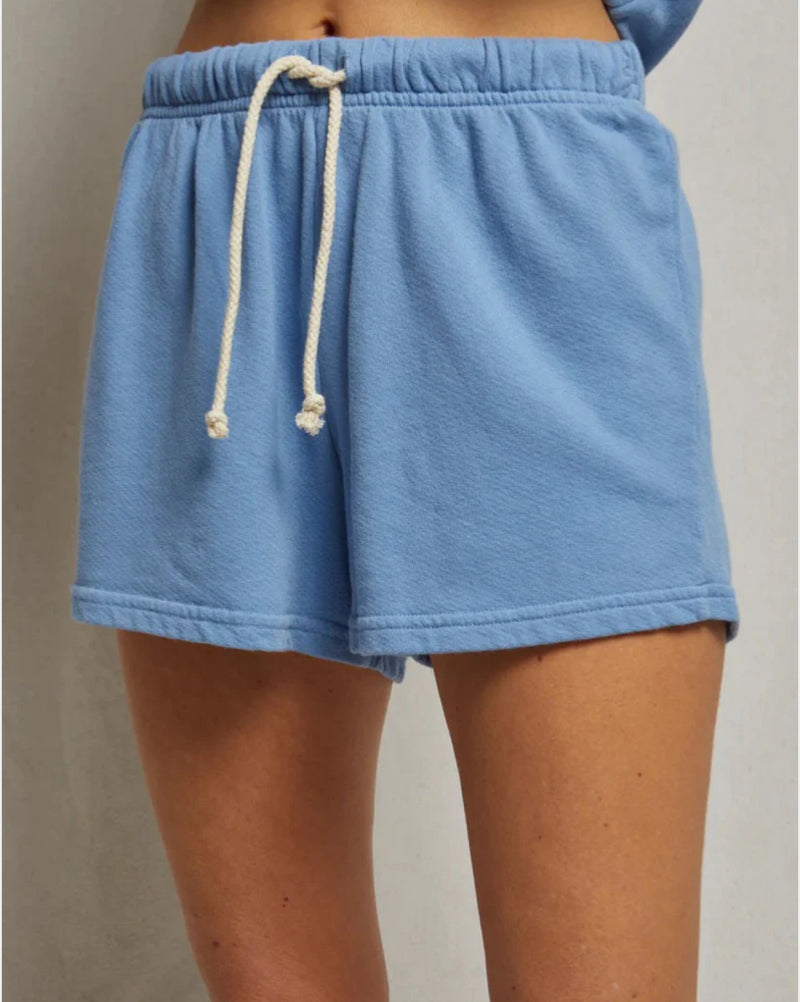 perfectwhitetee Layla French Terry Sweatshort - Carolina Blue